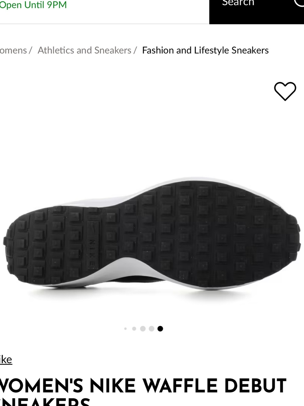 Nike Women's Sneakers in White, Beige & Black - Picture 7 of 11